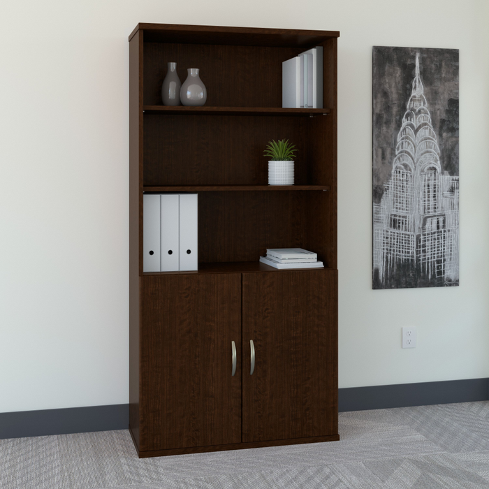 Series C 36W 5 Shelf Bookcase with Doors