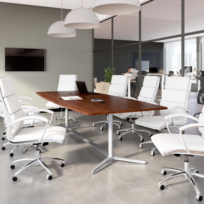 120-inch Office Conference Table with Metal Base