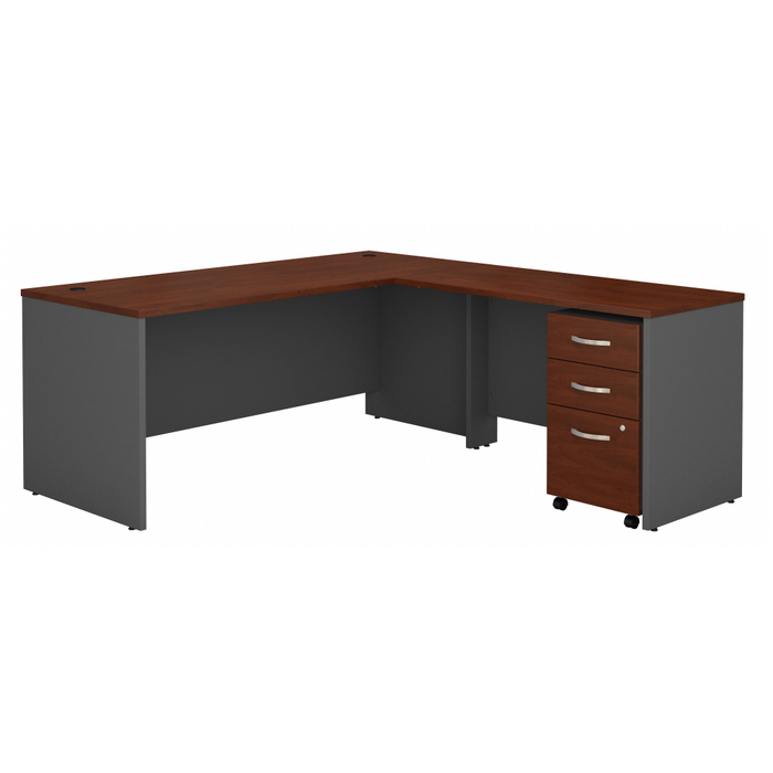 Series C 72W L Shaped Desk with 48W Return and Mobile File Cabinet