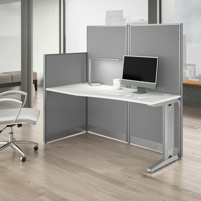 Office in an Hour 65W x 33D Straight Cubicle Desk