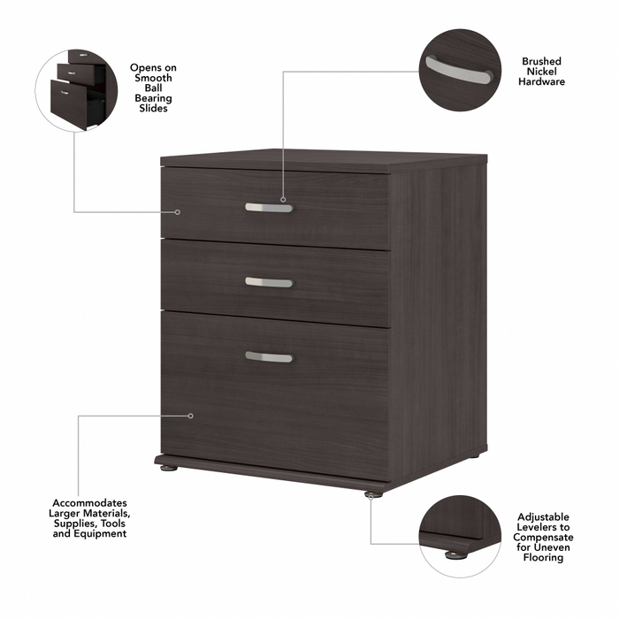 Universal Floor Storage Cabinet with Drawers