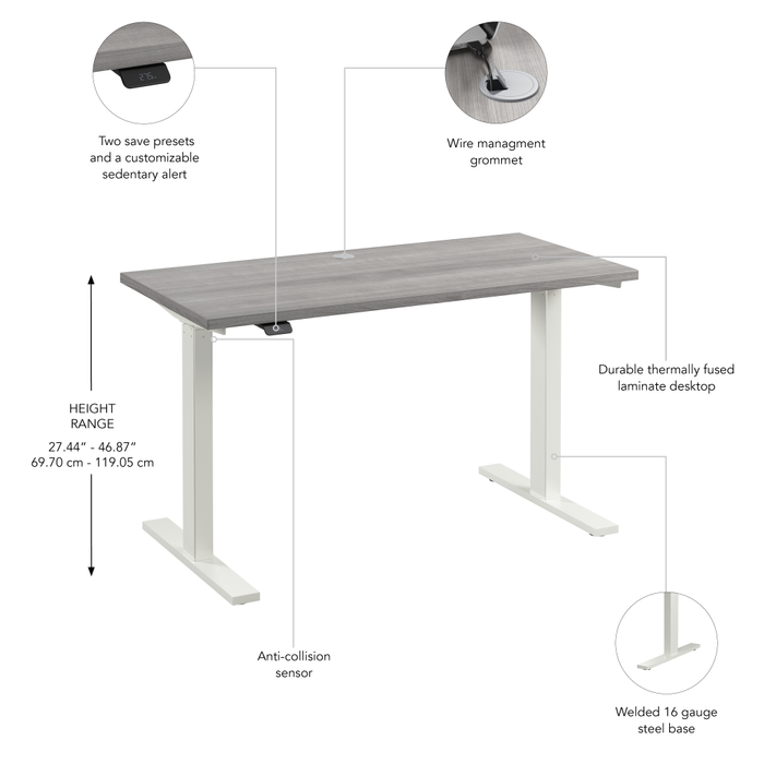 Move 60 Series 48W x 24D Electric Height Adjustable Standing Desk