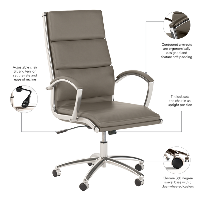 Modelo High Back Leather Executive Office Chair