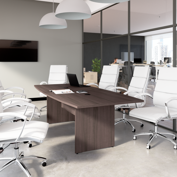 96-inch Office Conference Table with Wood Base