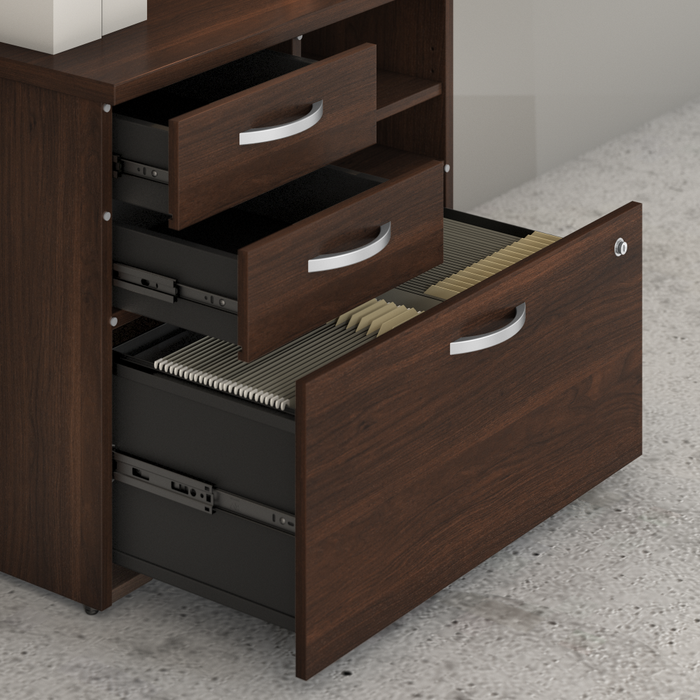 Studio C Office Storage Cabinet with Drawers and Shelves