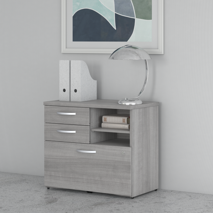 Studio C Office Storage Cabinet with Drawers and Shelves