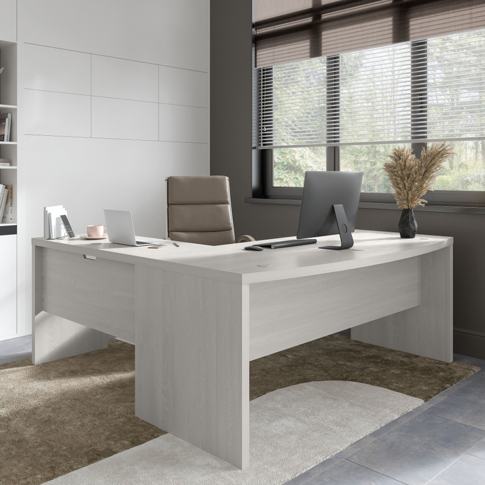 Echo 72W Bow Front L Shaped Desk