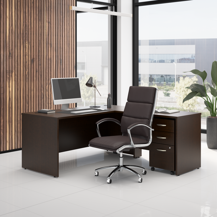 Series C 66W L Shaped Desk with 42W Return and Mobile File Cabinet
