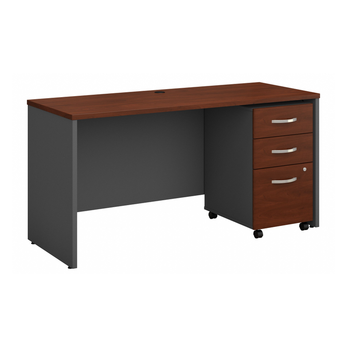 Series C 60W x 24D Office Desk with Mobile File Cabinet