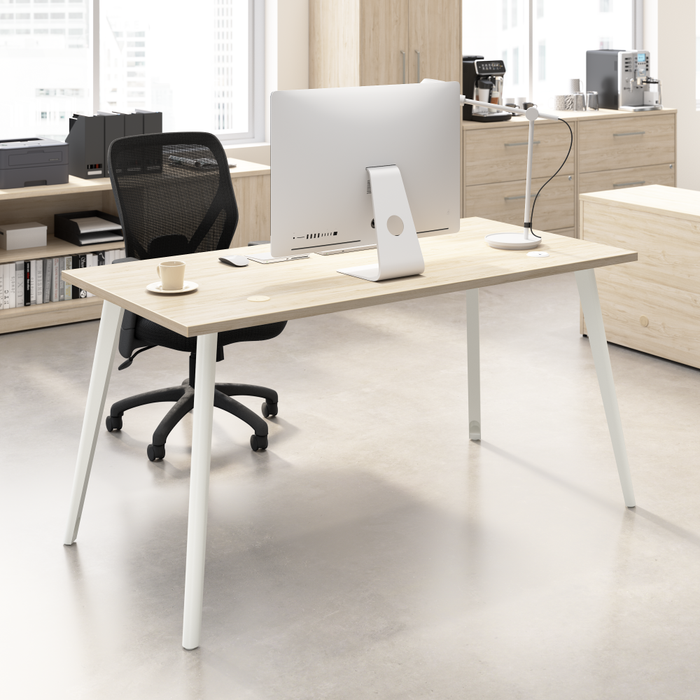 Vista 60W x 30D Computer Desk with Splayed Metal Legs