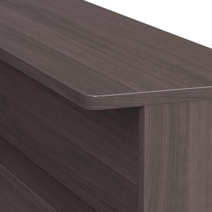 Arrive 60W x 72D L Shaped Reception Desk with Shelf