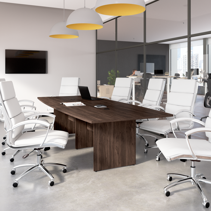 120-inch Office Conference Table with Wood Base
