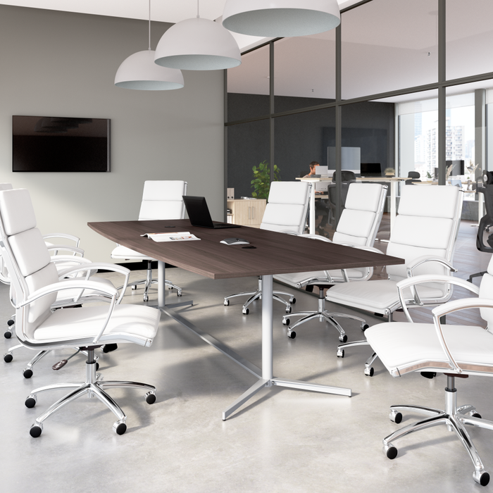 120-inch Office Conference Table with Metal Base