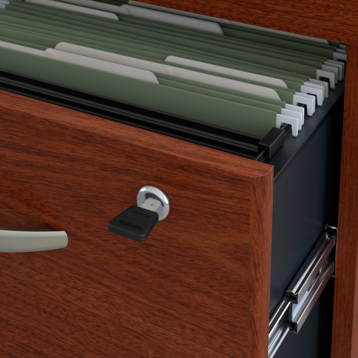 Series C 72W x 30D Office Desk with Mobile File Cabinet