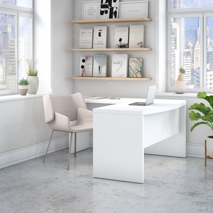 Echo L Shaped Bow Front Desk