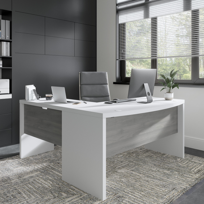 Echo L Shaped Bow Front Desk