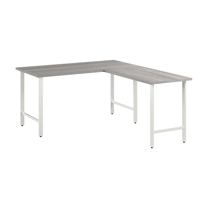 Hustle 60W x 30D L Shaped Computer Desk with Metal Legs