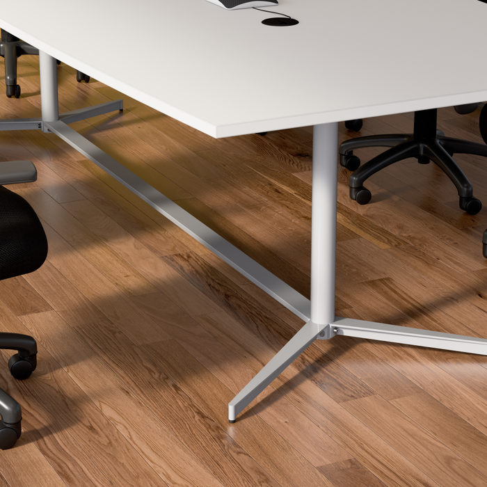 96-inch Office Conference Table with Metal Base
