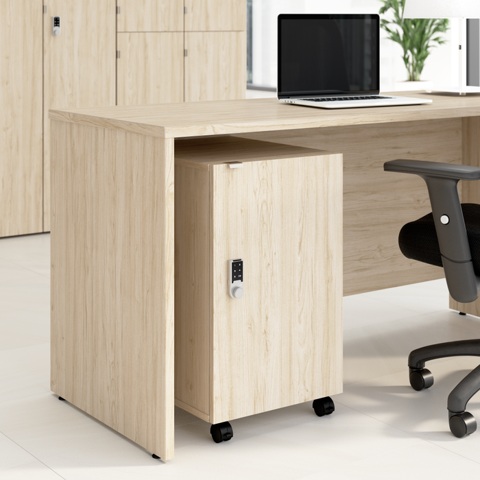 Assure Mobile File Cabinet with Drawer, Door, and Keypad Lock