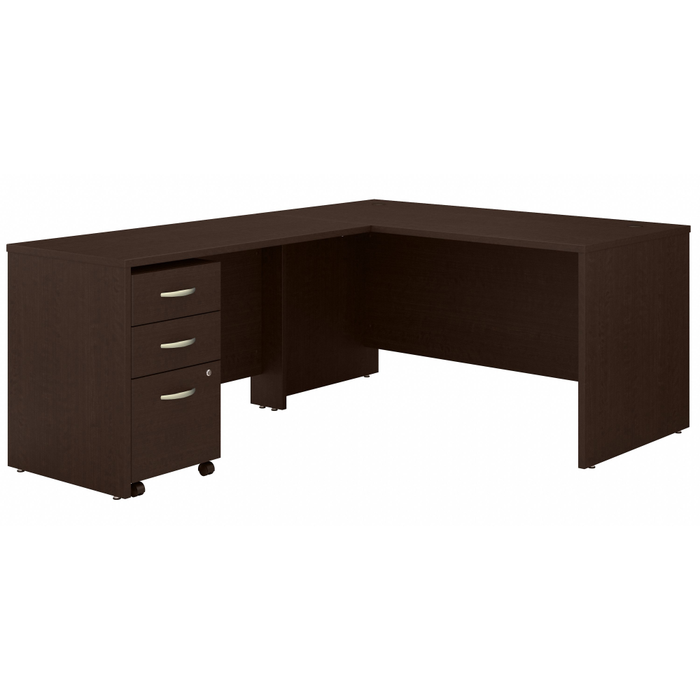 Series C 60W L Shaped Desk with 3 Drawer Mobile File Cabinet