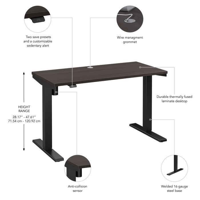 Move 40 Series 48W x 24D Electric Height Adjustable Standing Desk
