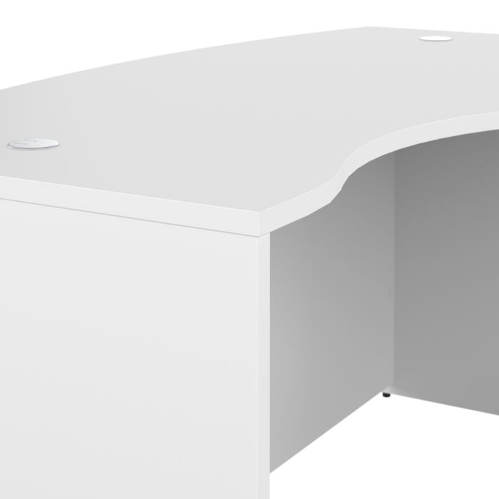 Studio C 60W x 43D Left Hand L-Bow Desk Shell