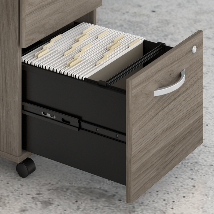 Hybrid 2 Drawer Mobile File Cabinet - Assembled