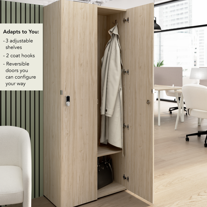 Assure Single Tier 2 Door Storage Locker with Keypad Locks