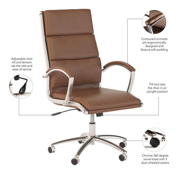 Modelo High Back Leather Executive Office Chair