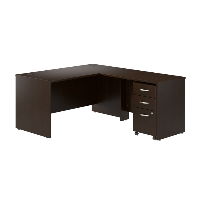 Series C 60W L Shaped Desk with 42W Return and Mobile File Cabinet