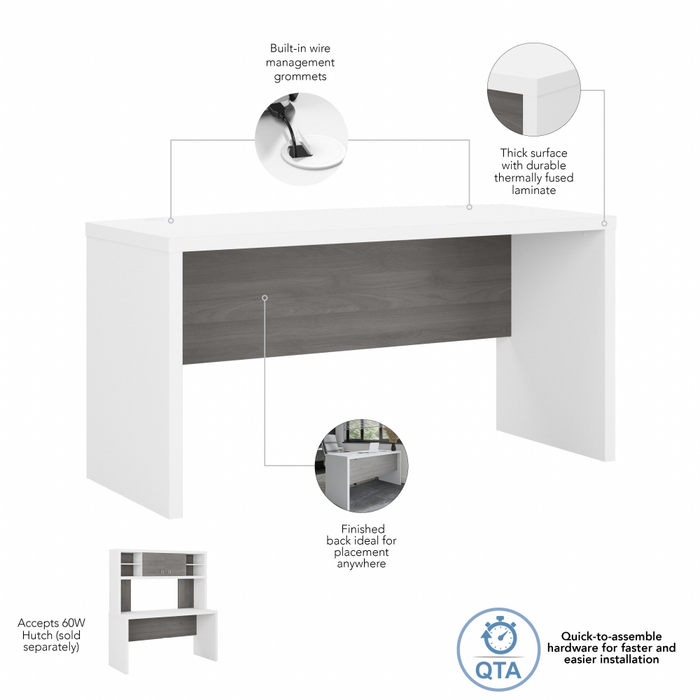 Echo 60W Credenza Desk