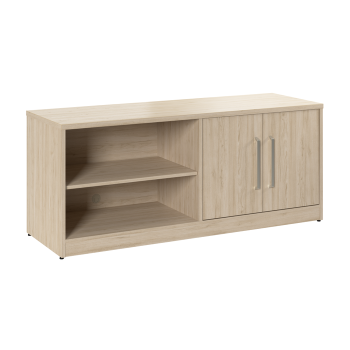 Vista Low Storage Cabinet with Doors and Shelves