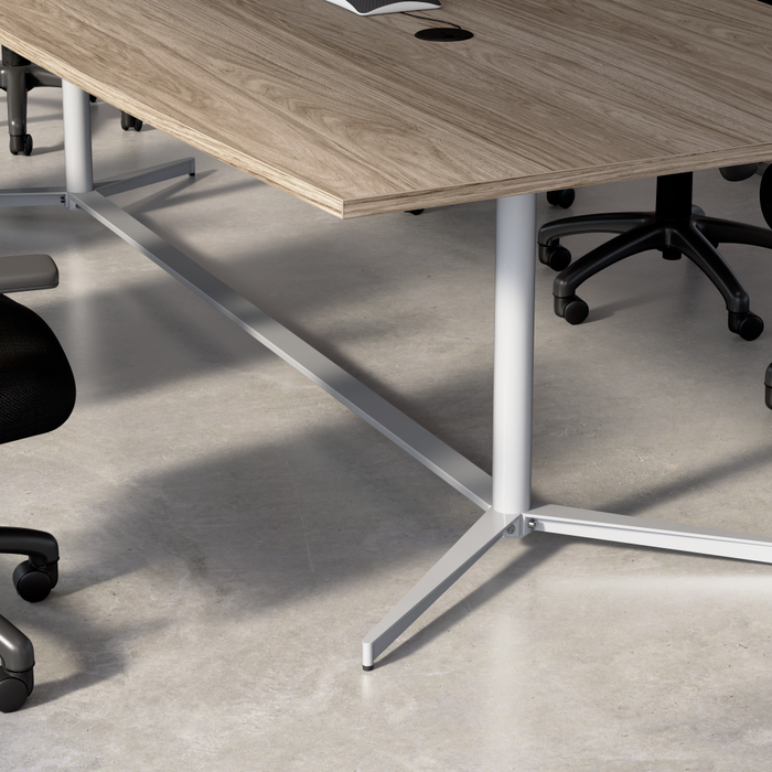 120-inch Office Conference Table with Metal Base