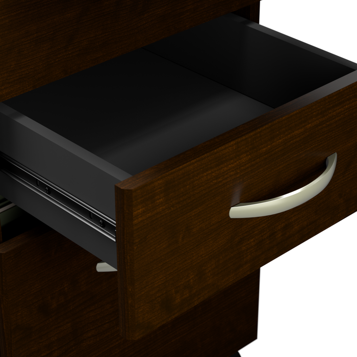 Series C 60W L Shaped Desk with 42W Return and Mobile File Cabinet