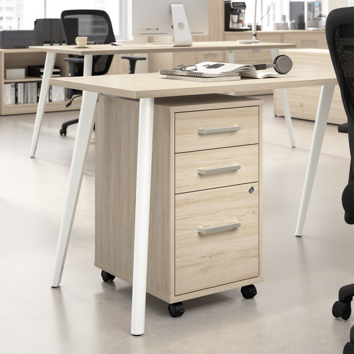 Vista 3 Drawer Mobile File Cabinet