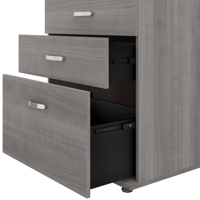 Universal 108W 6 Piece Modular Storage Set with Floor and Wall Cabinets