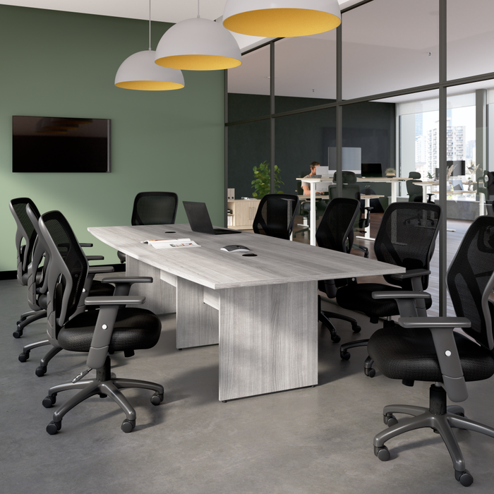 120-inch Office Conference Table with Wood Base