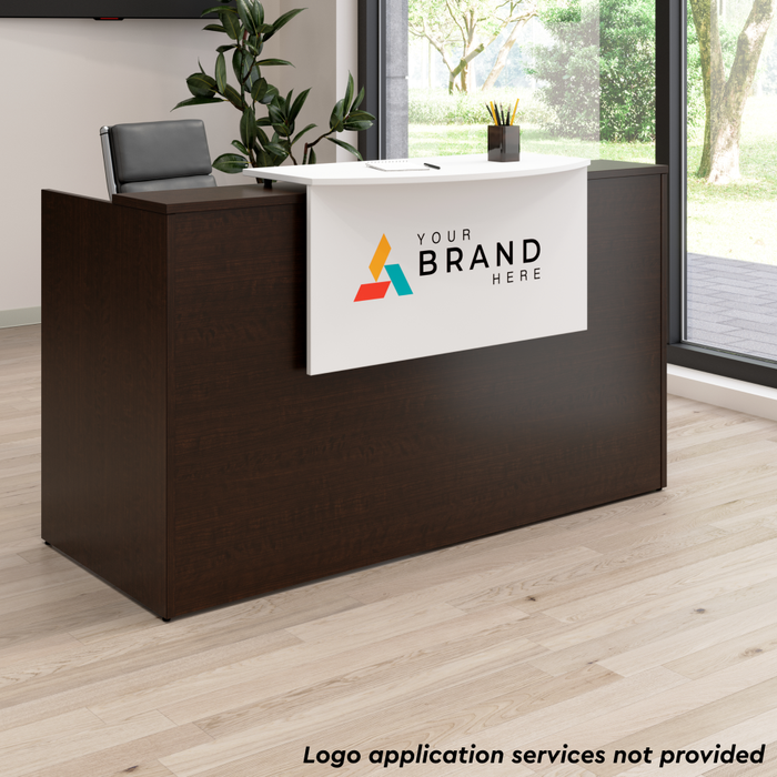 Arrive 72W x 30D Reception Desk with Counter and Mobile File Cabinet