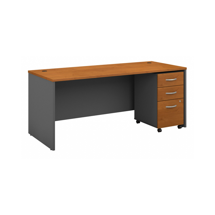 Series C 72W x 30D Office Desk with Mobile File Cabinet