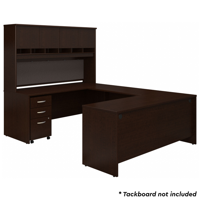 Series C 72W U Shaped Desk with Hutch and Storage