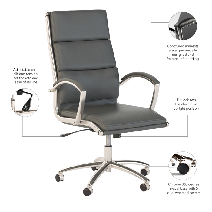 Modelo High Back Leather Executive Office Chair