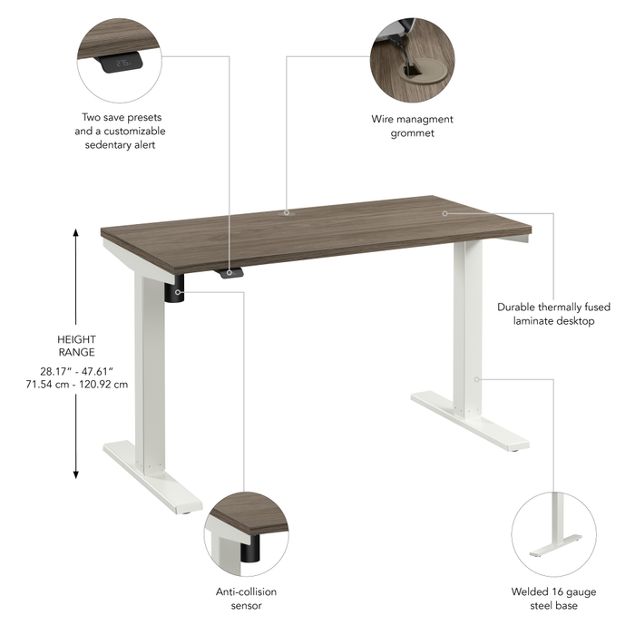 Move 40 Series 48W x 24D Electric Height Adjustable Standing Desk