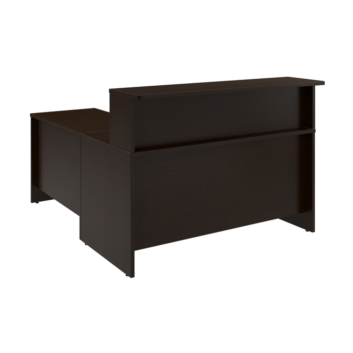 Arrive 60W x 72D L Shaped Reception Desk with Shelf