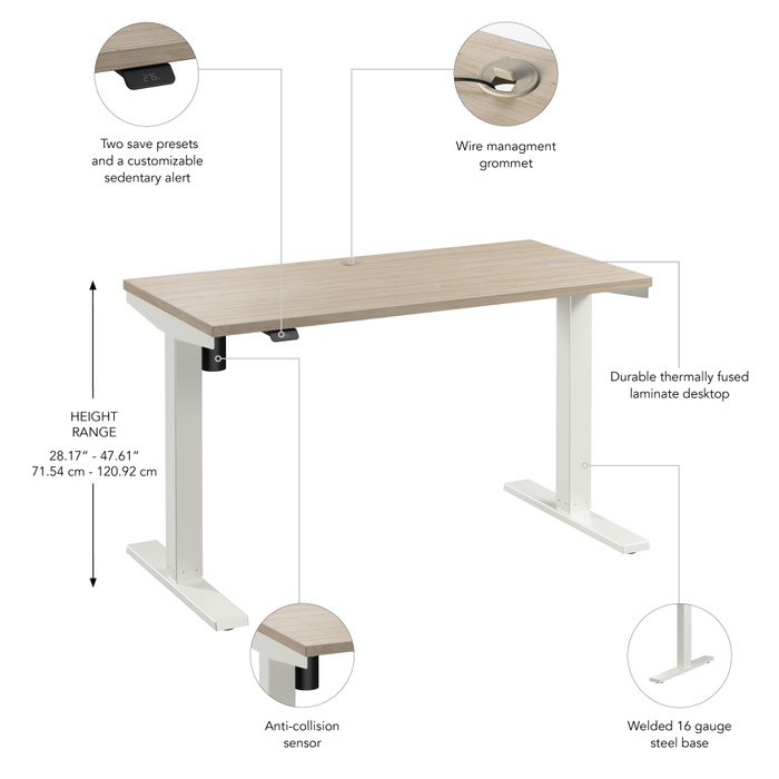 Move 40 Series 48W x 24D Electric Height Adjustable Standing Desk