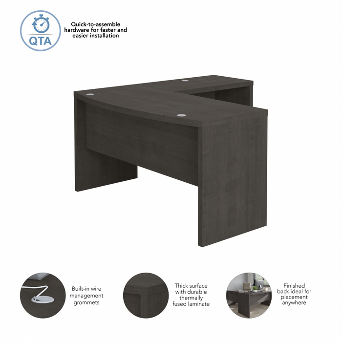 Echo L Shaped Bow Front Desk