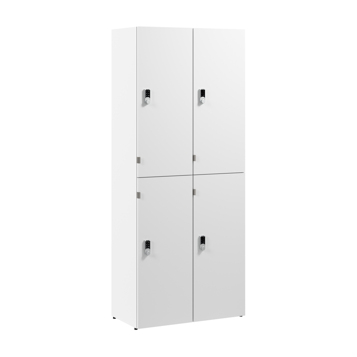 Assure Two Tier 4 Door Storage Lockers with Keypad Locks