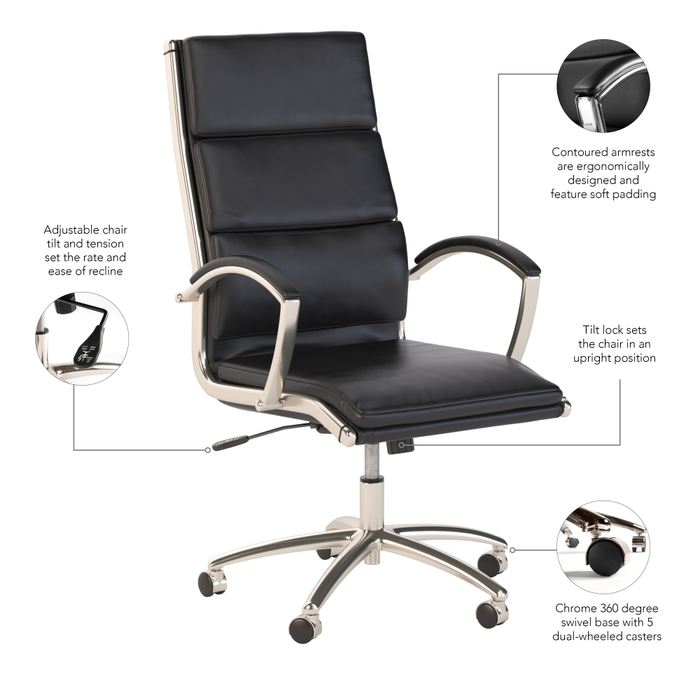 Modelo High Back Leather Executive Office Chair