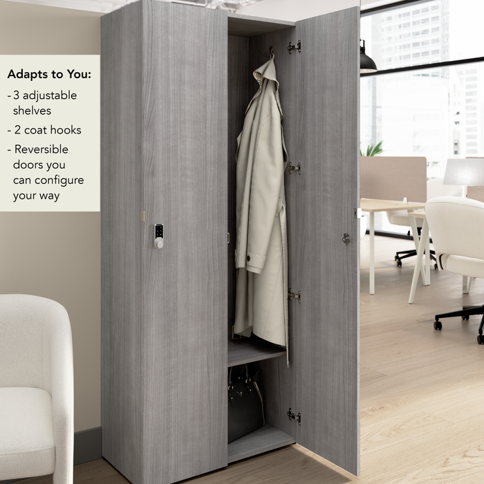 Assure Single Tier 2 Door Storage Locker with Keypad Locks