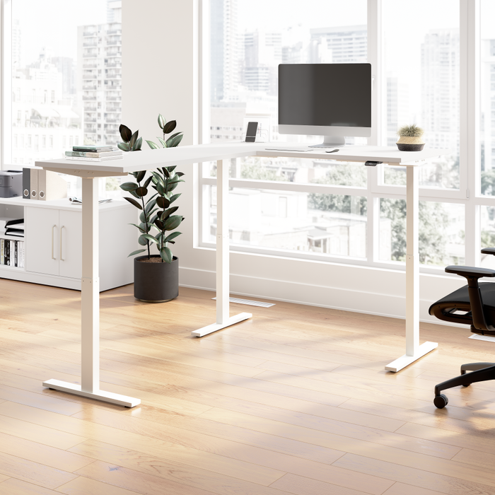 Move 60 Series 60W Height Adjustable L Shaped Standing Desk