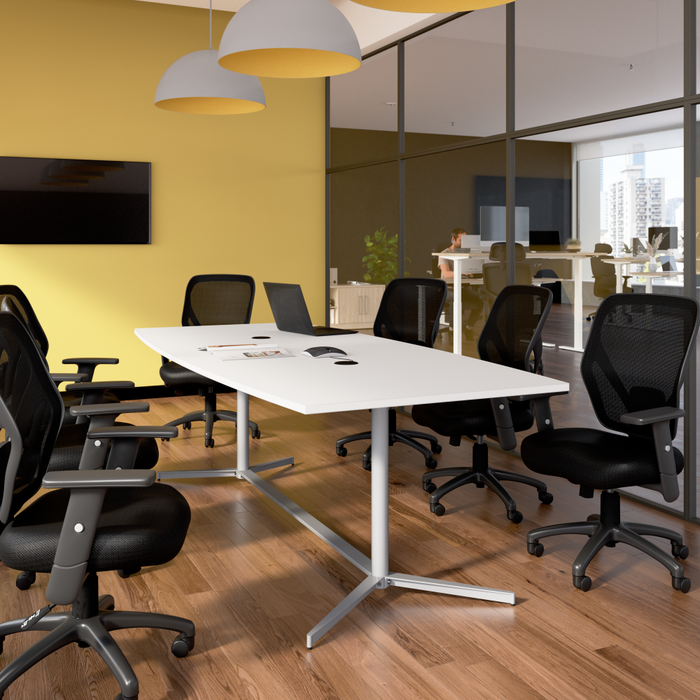 96-inch Office Conference Table with Metal Base